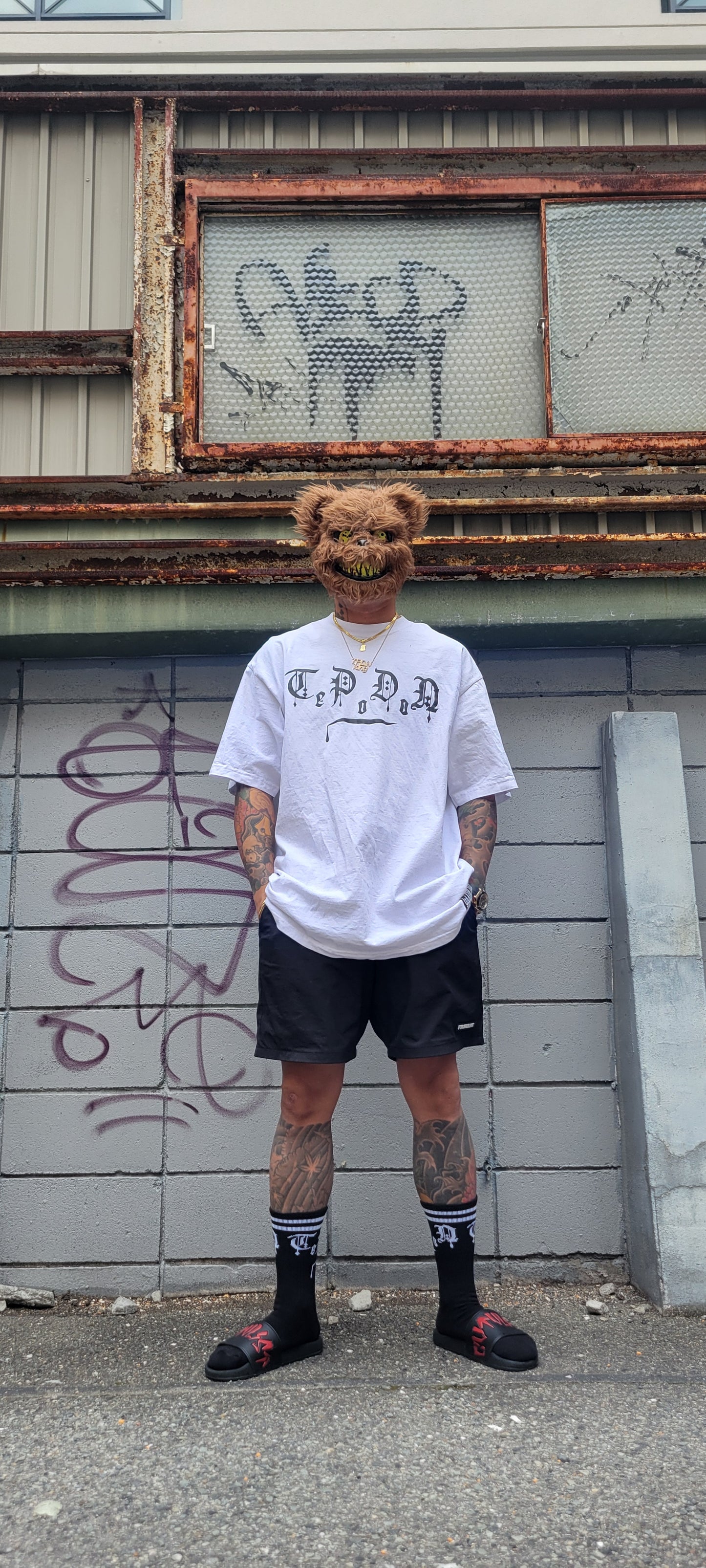 T・P・D・Nロゴ クルーソックス